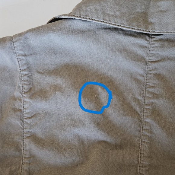 Persona by Marina Rinaldi khaki SS button down pockets shirt midi dress 29/US20 - Picture 5 of 16